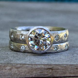 moissanite wedding rings