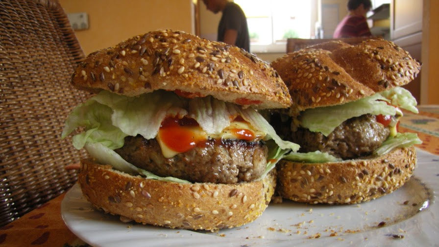 Aus dem Lameng: Vollkorn Burger