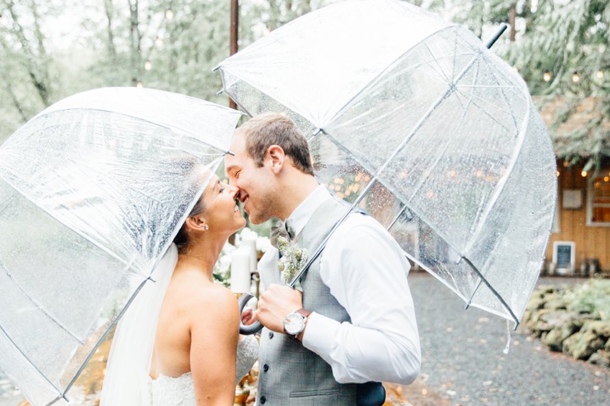 Romantic and Rainy Fall Washington Wedding by Something Minted Photography