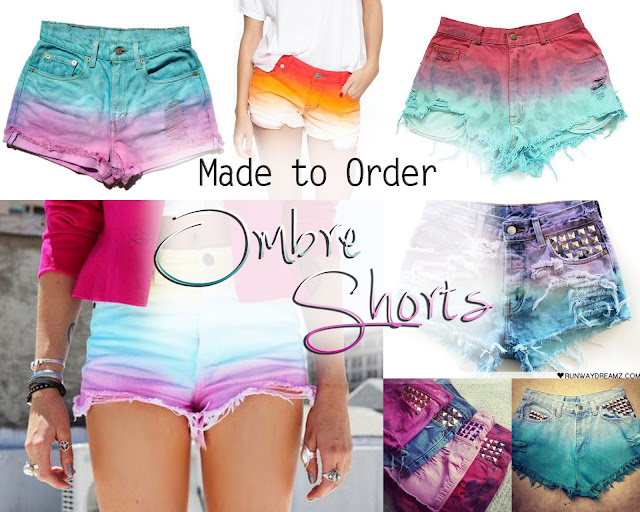 The Chic Closet - Made to Order: Ombre Shorts - Ichi Pestano