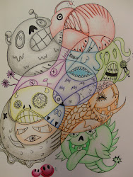 easy quick activities monster doodles sketchbook end doodle mash projects project elementary drawing fun lessons creative drawings lesson fast rhsartmash