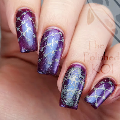 Baroness X The Alchemist Collection MoYou London gothic nail art