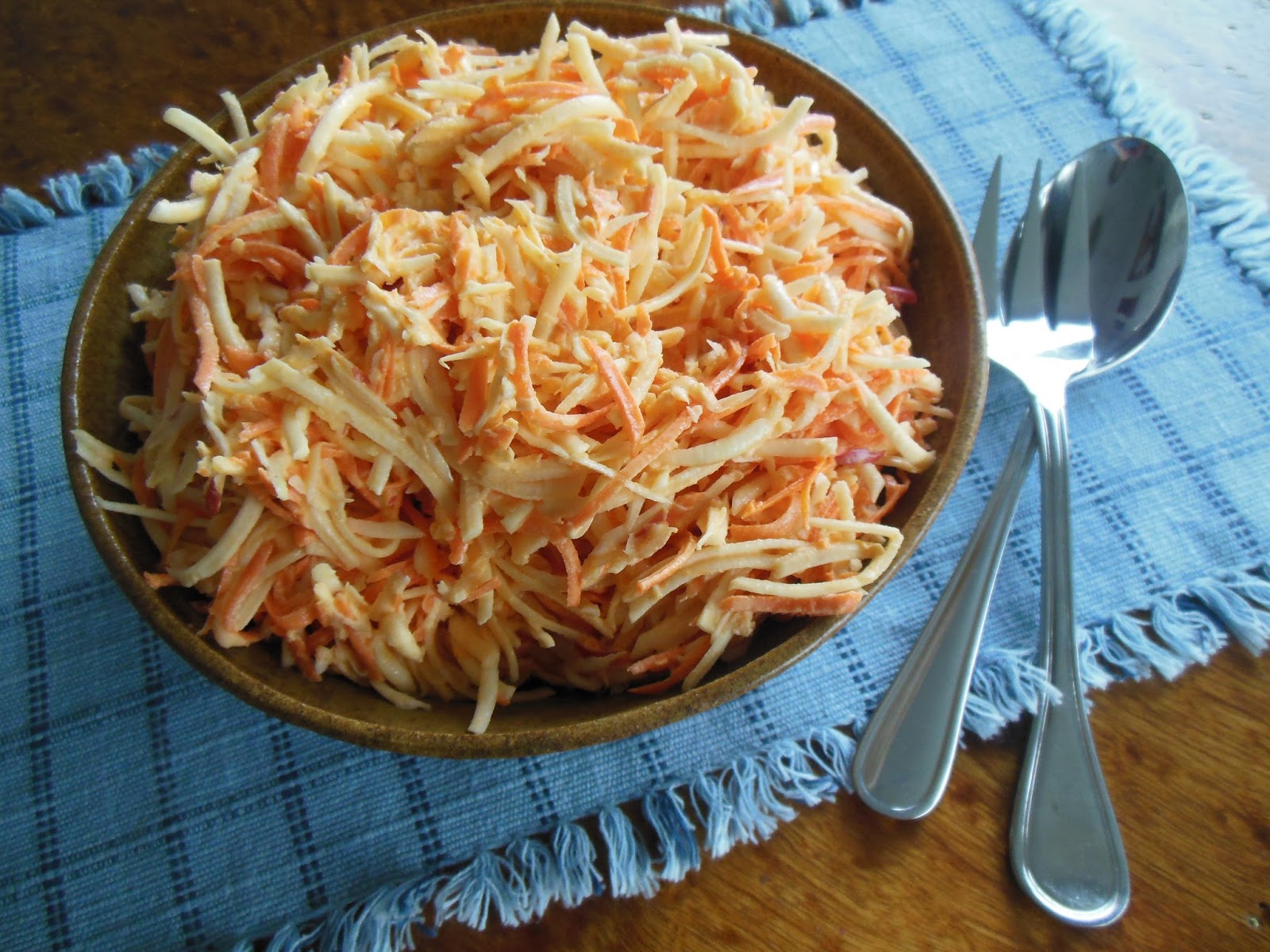 Celery Root Carrot and Apple Slaw