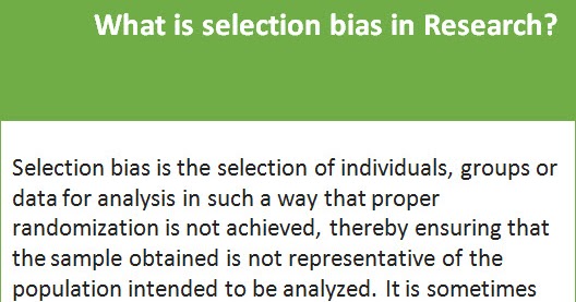 Clinnovo News: What is selection bias in Research - By Clinnovo ...