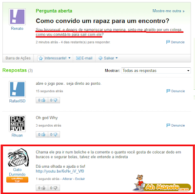 yahoo resposta - melhor resposta impossível