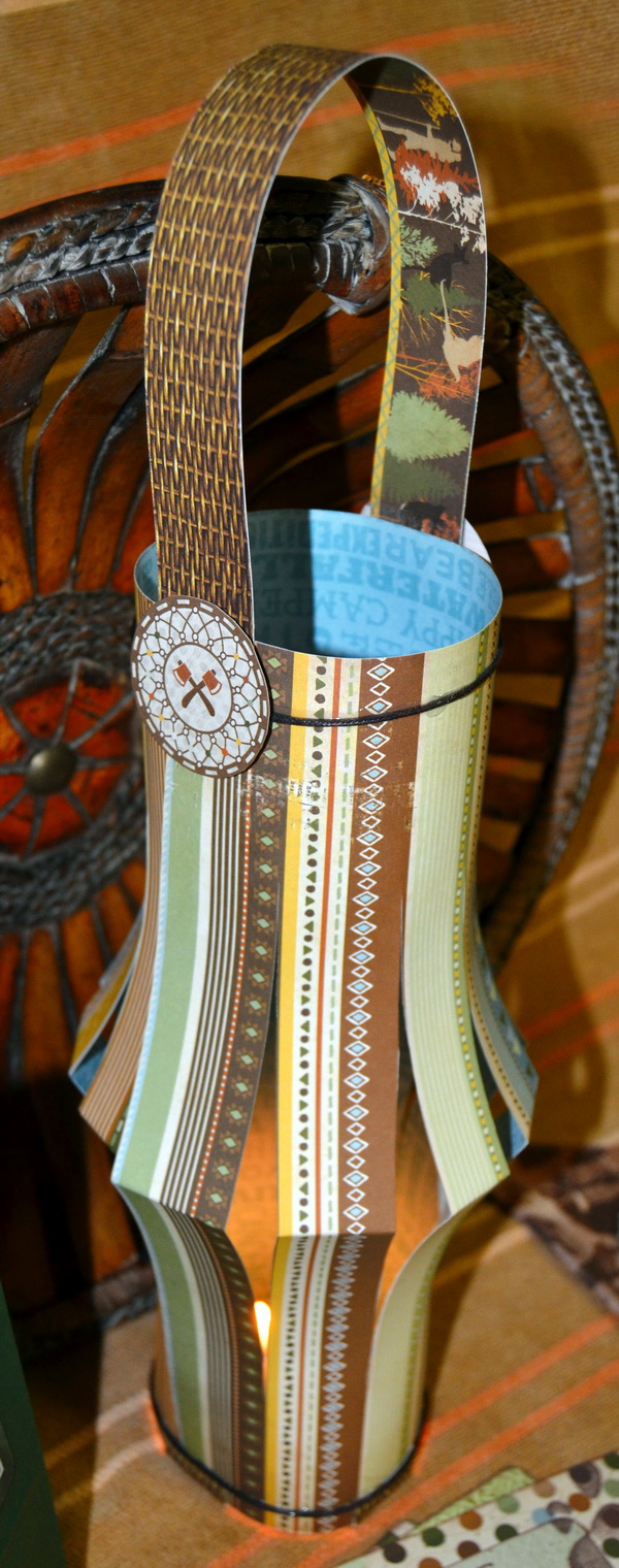 Party Lantern by Denise van Deventer using the BoBunny Take a Hike CollectionParty Decor by Denise van Deventer using the BoBunny Take a Hike Collection