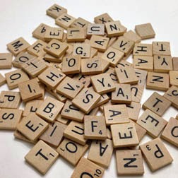 DIY Scrabble Tile Coasters