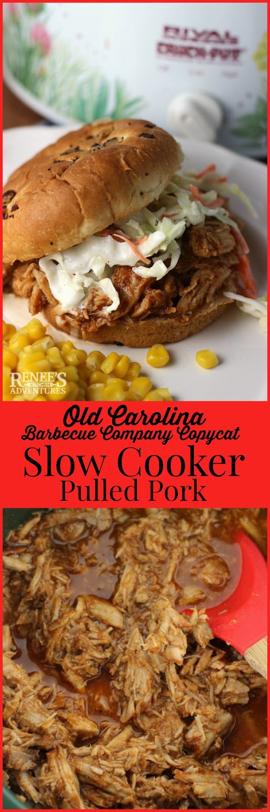 Carolina Style Slow Cooker Pulled Pork