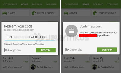 Cara Mendapatkan Kode Vocher Google Play Gratis