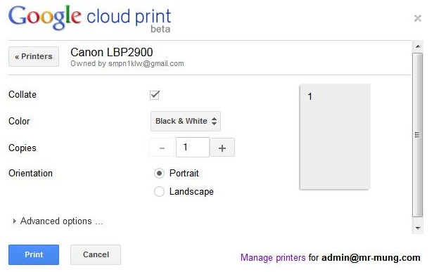 Print Out dari mana saja dengan Google Cloud Print - Kompasiana.com