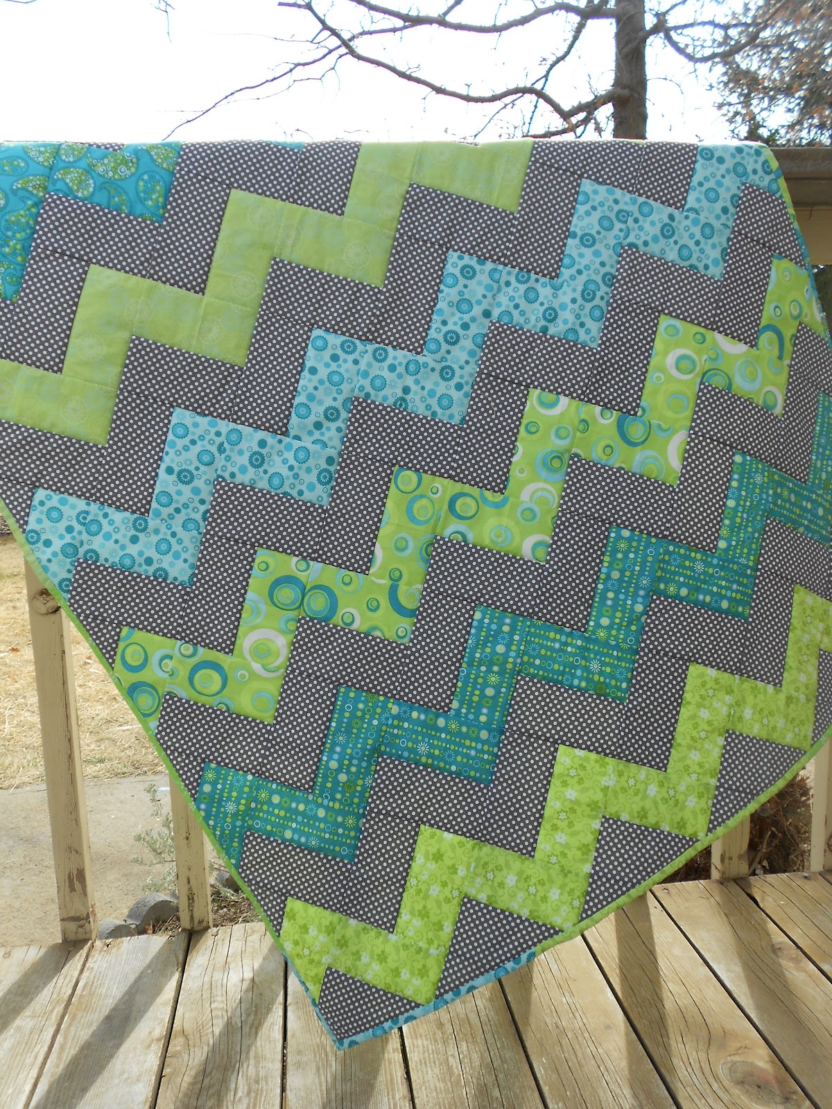 Calicos In Bloom "Two Fabric" Quilt