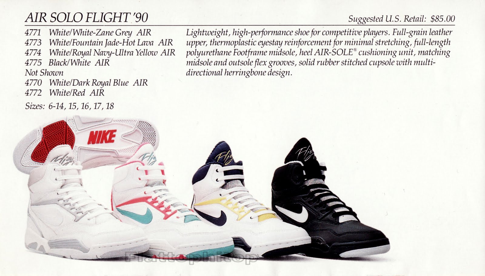 catalog NIKE Basketball SPRING 1990