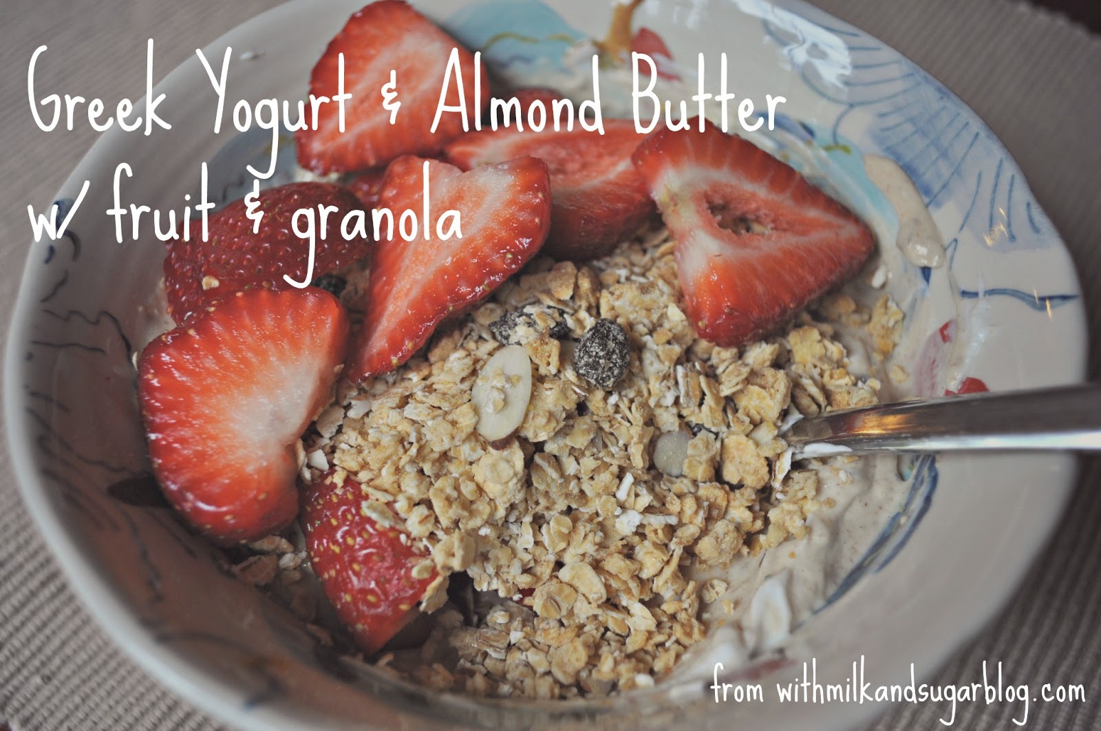 greek yogurt & almond butter breakfast {w/ recipes} Just Pie Recipes