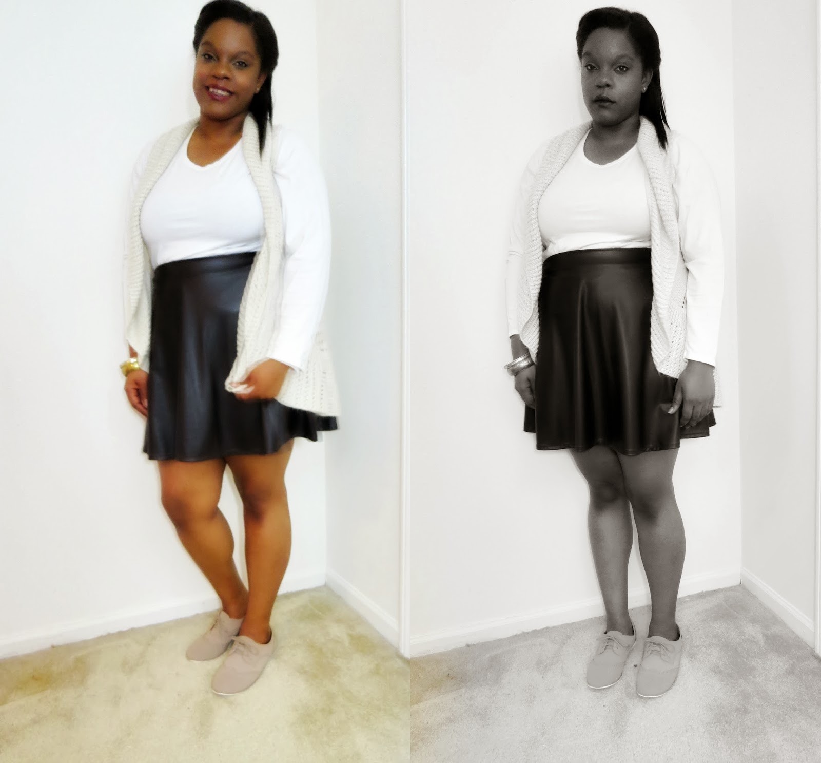 How To Style: A Leather Skirt | The Limegreen Flamingo