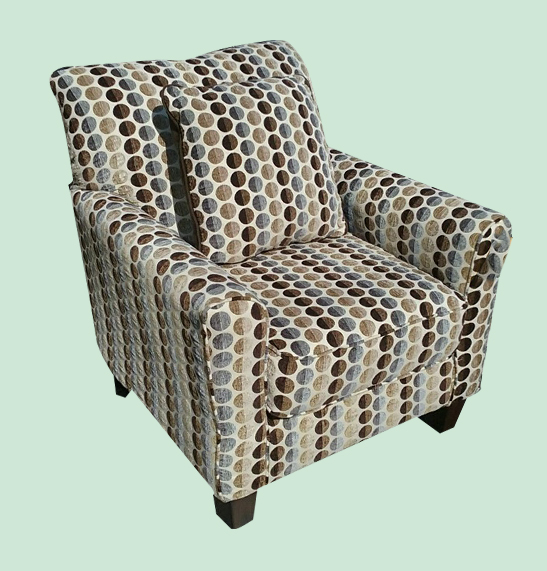Uhuru Furniture & Collectibles Polka Dot Accent Chair 125 SOLD
