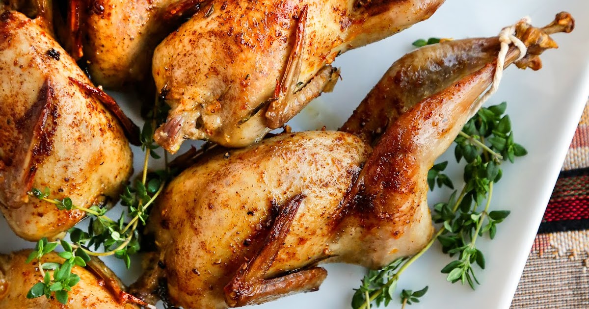 Herb and Citrus Roasted Quail