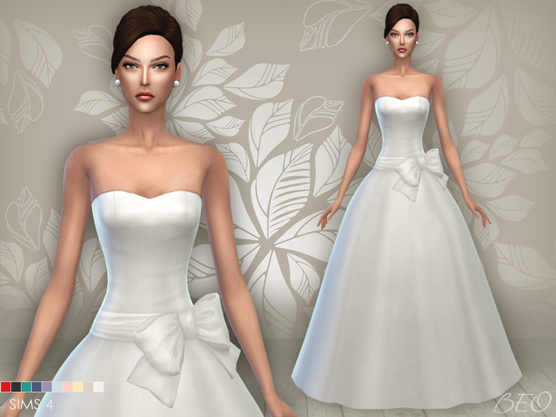 Long Wedding Dress The Sims 4 _ P2 - SIMS4 Clove share Asia Tổng hợp ...