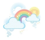 Rainbow emoticon
