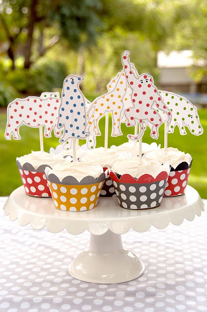 Kara s Party Ideas Vintage Polka Dot Zoo Party  - 58