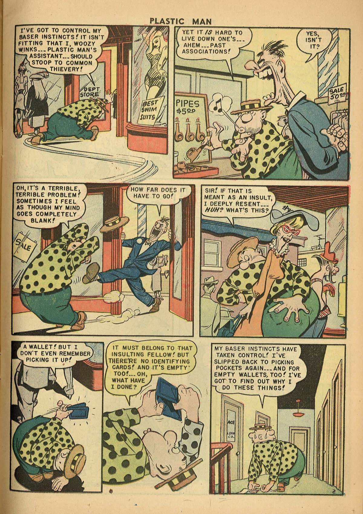 Read online Plastic Man (1943) comic -  Issue #44 - 13