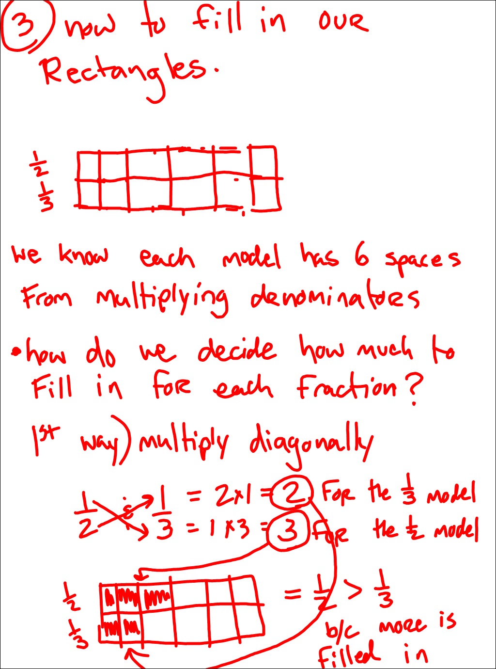 Mr Schoolar Math fractions with rectangles