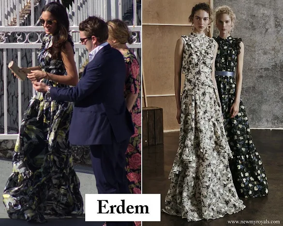 Meghan Markle wore Erdem Pre fall 2017 bird print maxi dress