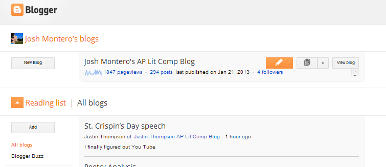 Josh Montero s AP Lit Comp Blog How To Follow Someone s Blog