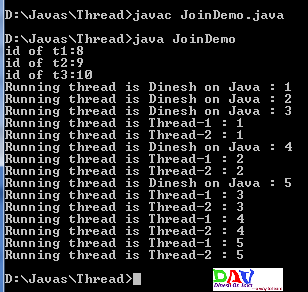 Threads Join() method