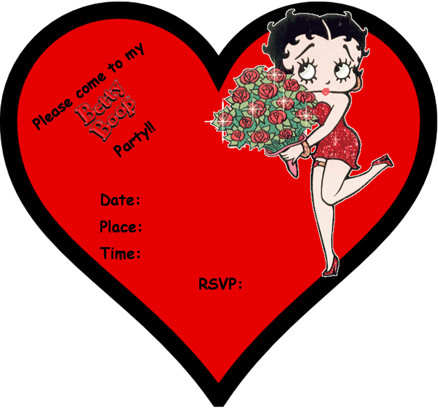 Betty Boop: Free Printable Mini Kit in Red. Betty Boop, Toppers or Free Printable Candy Bar Labels.
