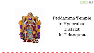 Peddamma Temple in Hyderabad District in Telangana