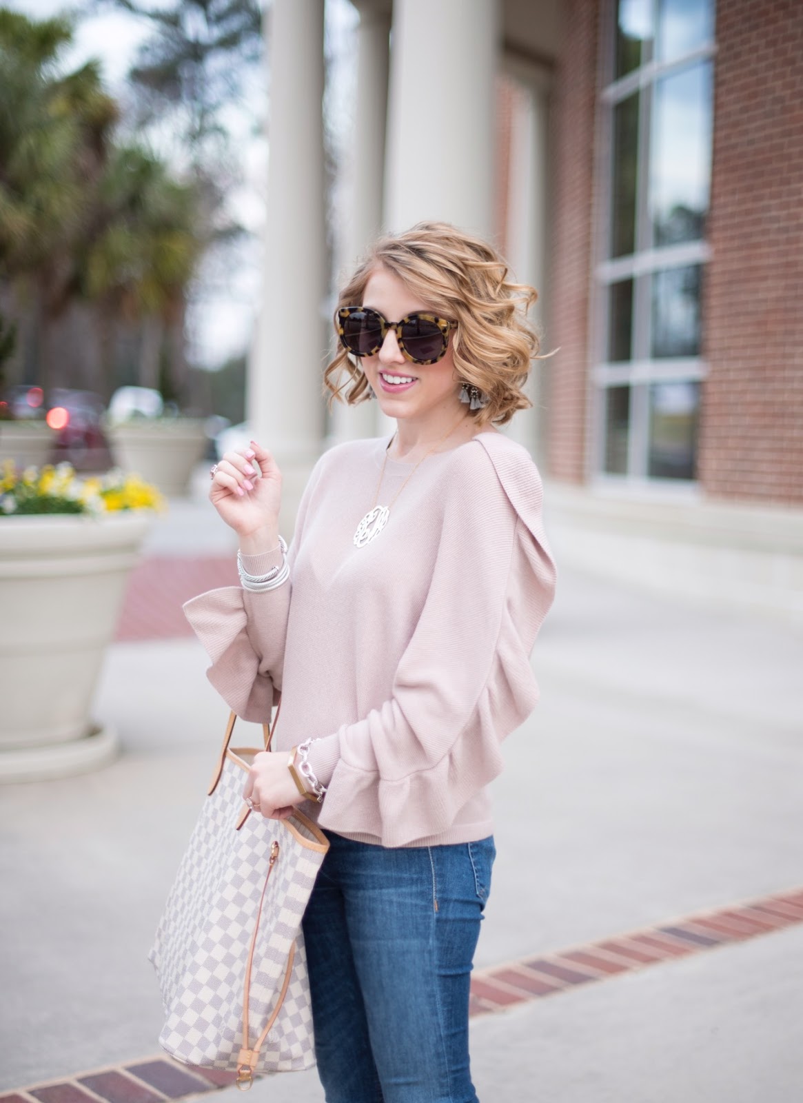 Blush Pink Sweater - Something Delightful Blog