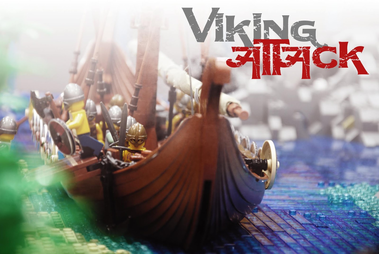  The Brickstons Group: Diorama Viking Attack Motiv 