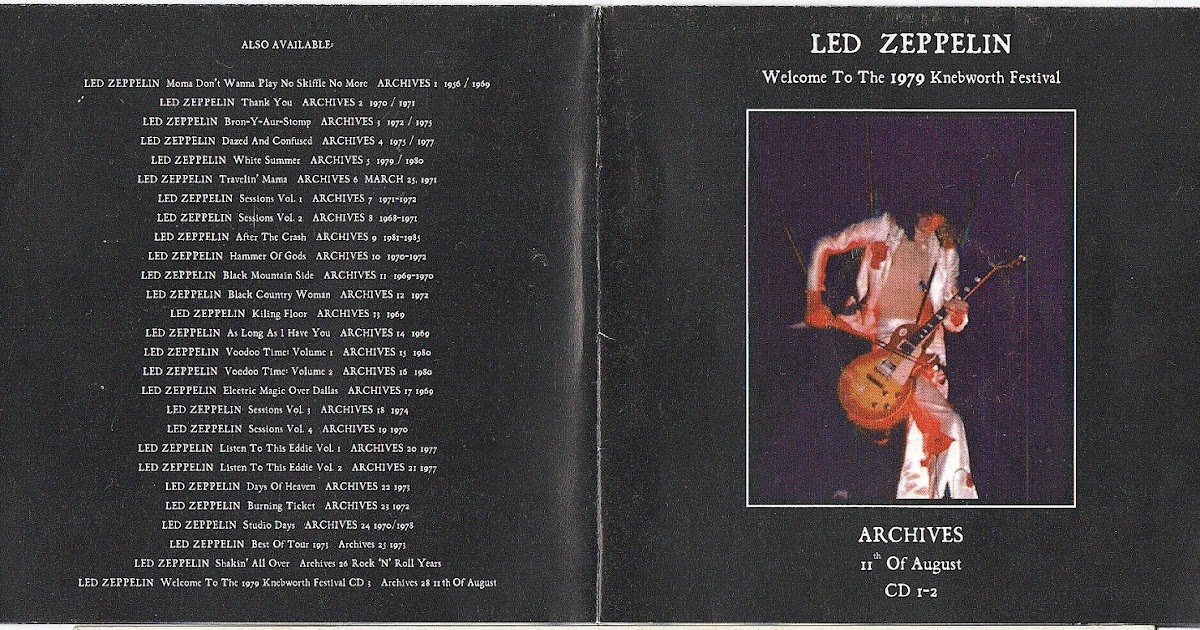 T.U.B.E. Led Zeppelin 19790811 Knebworth, UK (SBD/FLAC) Azija Records