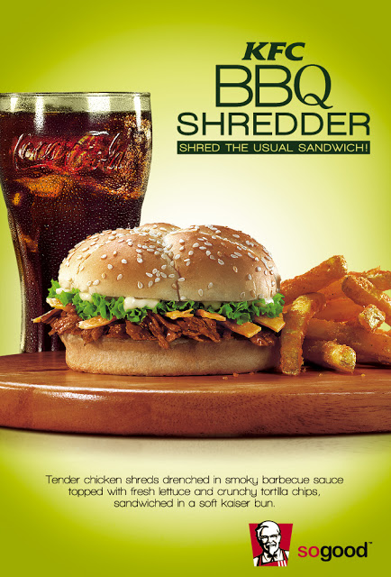 New KFC BBQ Shredder Sandwich 2013