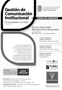 Salta: Curso de Postgrado en Comunicación Institucional. UNSa