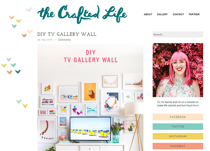 The Crafted Life | Super cute blog design inspiring me right now!