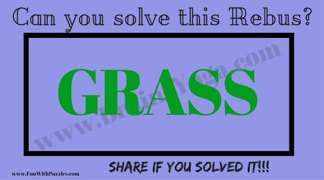 GRASS in green color | Can you Solve this Rebus Puzzle?