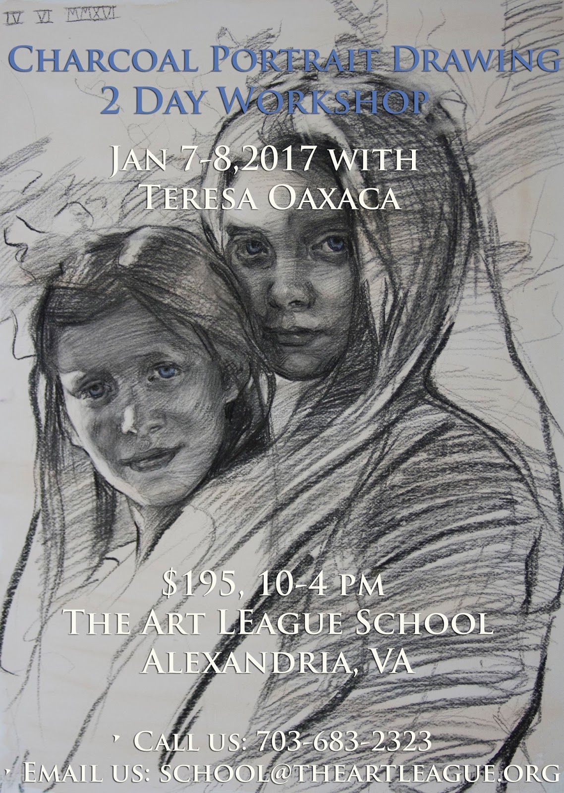 Charcoal January 2017 Drawing & Painting Journal