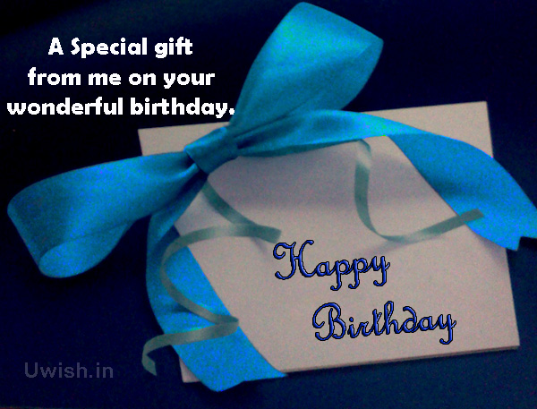 Happy birthday with special gifts e greeting cards and wishes.