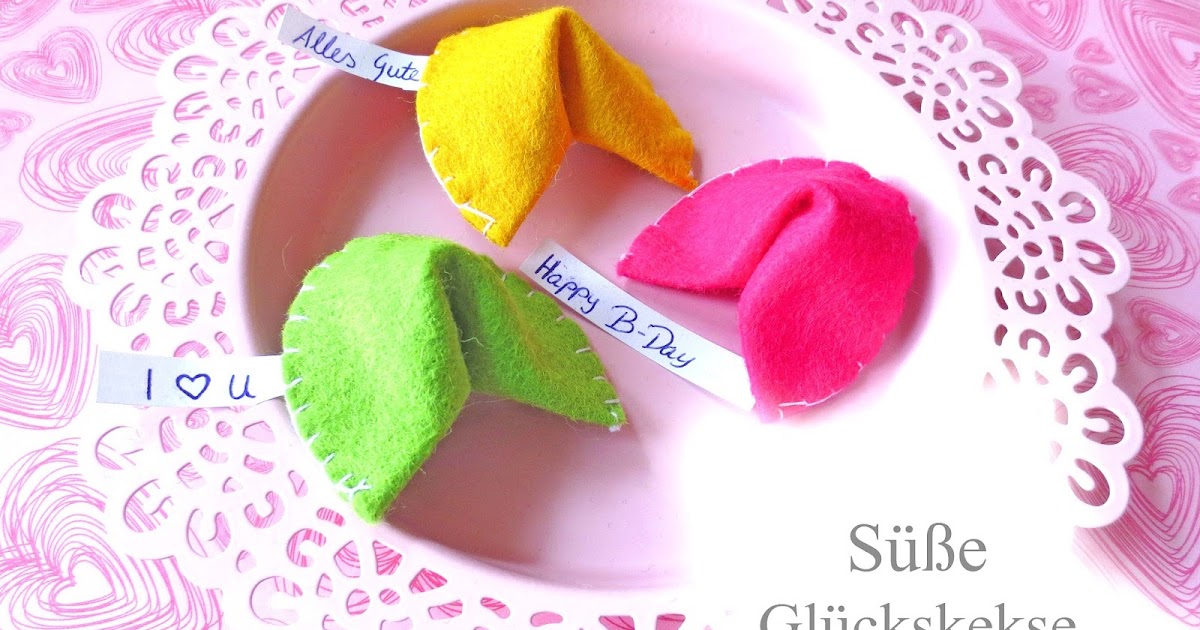 Kristallzauber: DIY Glückskekse aus Filz