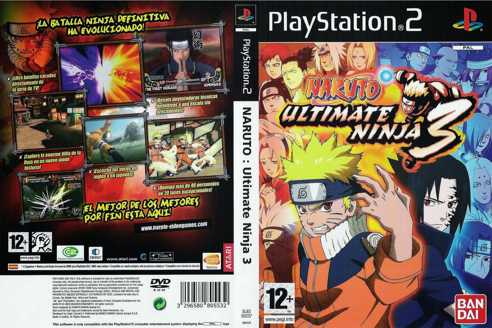 Naruto Ultimate Ninja 3 PS2 Full ISO Alisson Mega Downloads