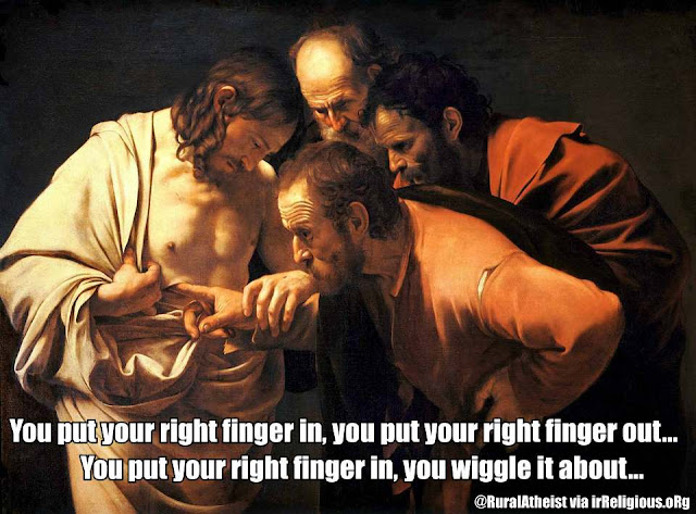 Funny Jesus Doubting Thomas Meme Painting Picture
