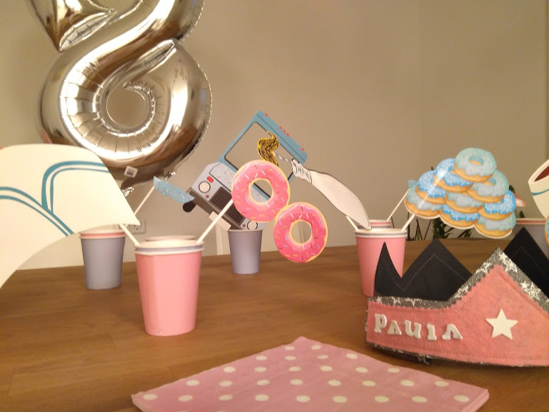 decoración fiesta infantil en rosa