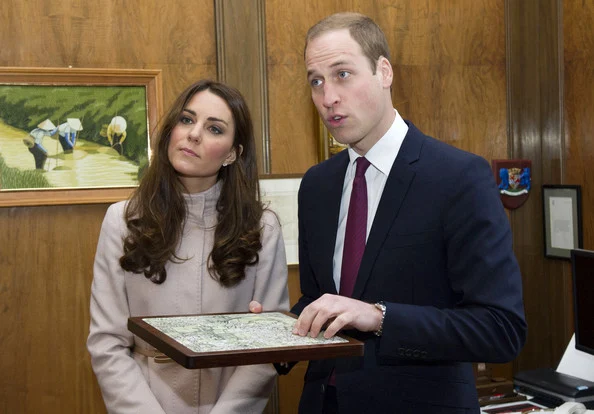 Prince William and Kate Middleton received a gift during an official visit to the Guildhall in Cambridge