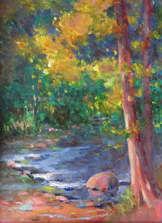 Season of Trees (Goldenstein, L'Auberge, Sedona) Oil Painting by Michael Chesley Johnson