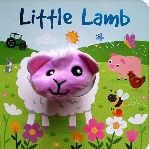 Kids Giggles Little Lamb Board Book with Finger Puppet (85k)