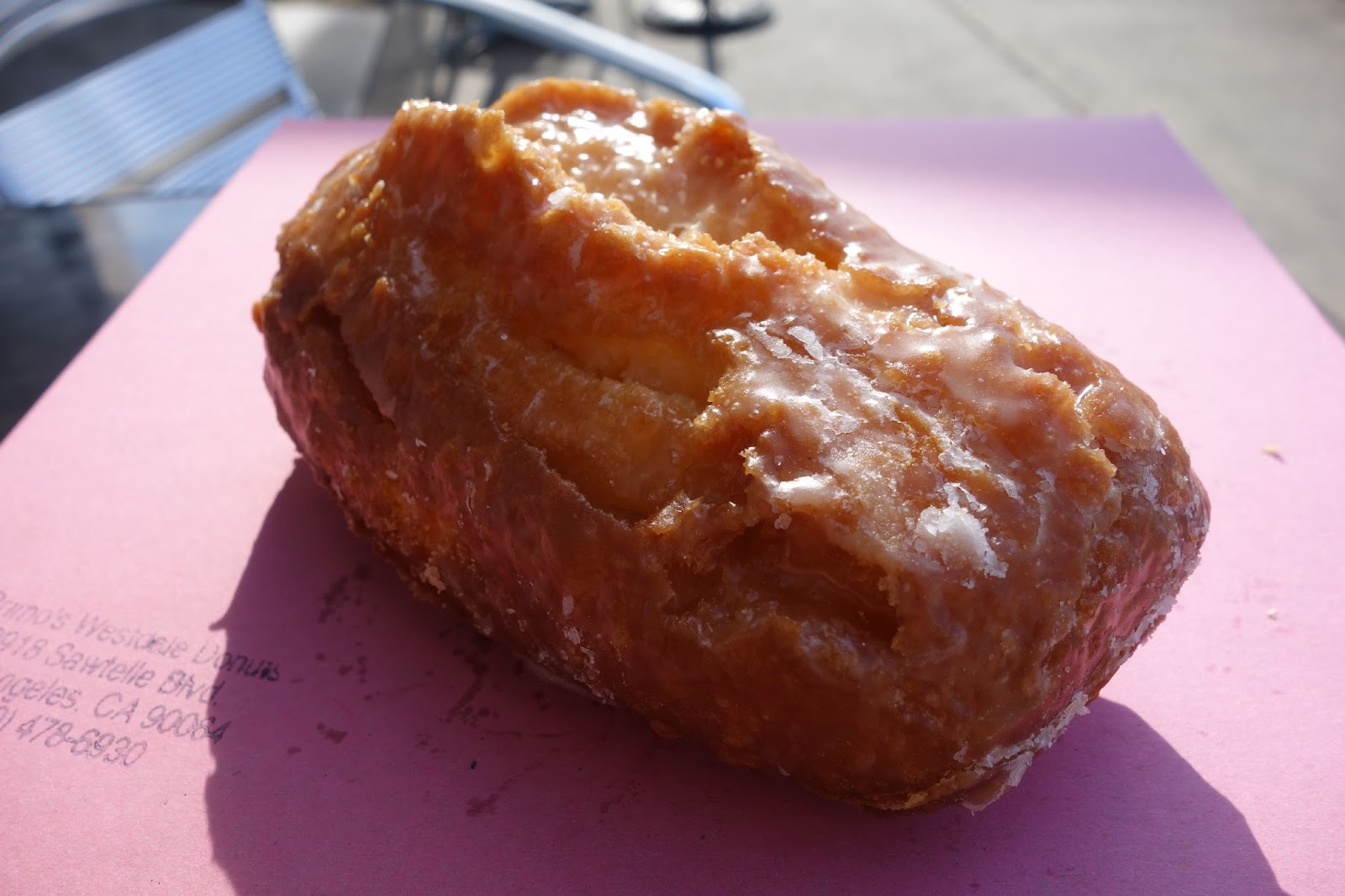 slim buttons J. and M. at Primo's Donuts