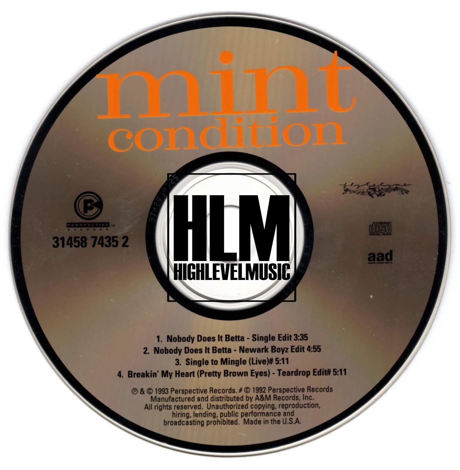 highest level of music Mint Condition Nobody Does It Betta(CDM