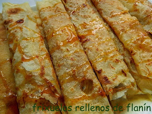 las recetas de mi abuela: FRIXUELOS RELLENOS DE FLANÍN