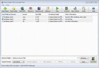 NCH Prism Video File Converter Plus 4.07 Beta Full Version